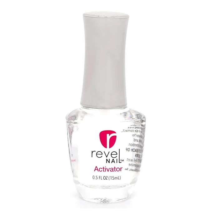 Revel Nail Dip Powder Activator - Activating Liquid for Dip Color, Step 2 for Long-Lasting, Chip & Crack Resistant Manicure, No UV Lamp, DIY for Strong Healthy Nails, 0.5 oz