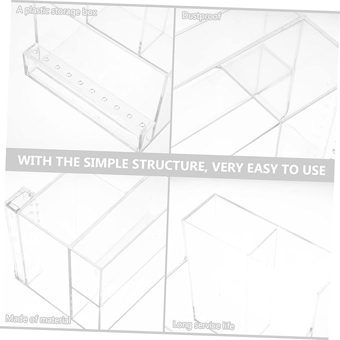 FRCOLOR Nail Drill Grinding Bit Holder Box Professional Nail Art Polishing Grinding Drill Bit Holder Display Storage Box Case Organizer for Nails