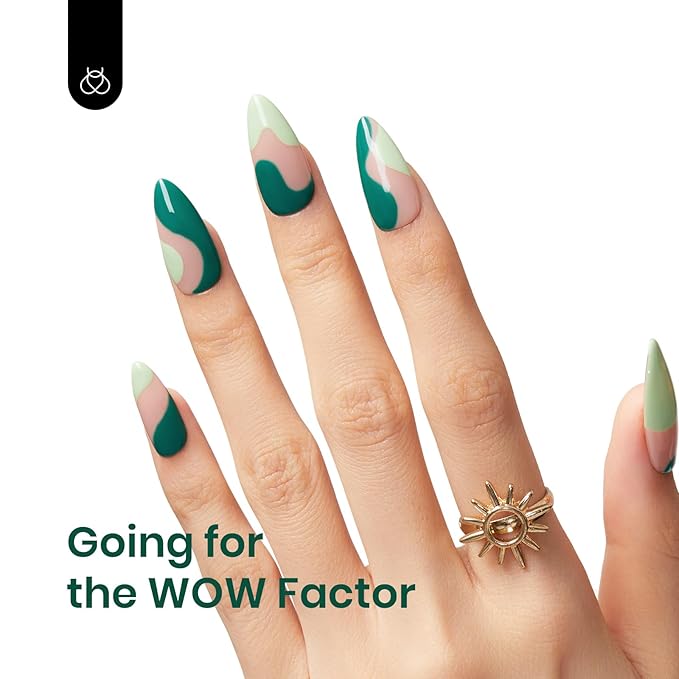 Beetles Green Gel Nail Polish 1 Pcs 15ml Emerald Green Gel Polish Soak Off Uv LED Spring Nails Lamp Needed St Patricks Day Nails Art Manicure Salon DIY Home 0.51Oz Gift for Women