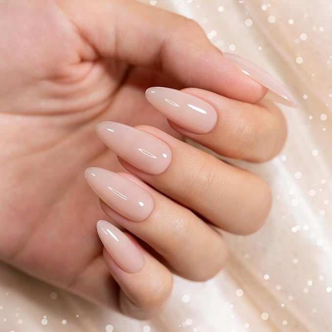 RARJSM Rubber Base Gel Nail Polish Nude Spanish Pink Skin Tone Rubber Base for Nails Natural Nude Color French Manicure Brush on Extend Gel Builder Soak Off Curing Requires 15ml Salon Home DIY Use