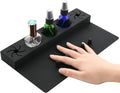 Beautyflier Soft Silicone Nail Polish Bottle Holder, Nail Polish Organizer Nail Station for Salon Home DIY Manicure Tools Nail Art (Black)
