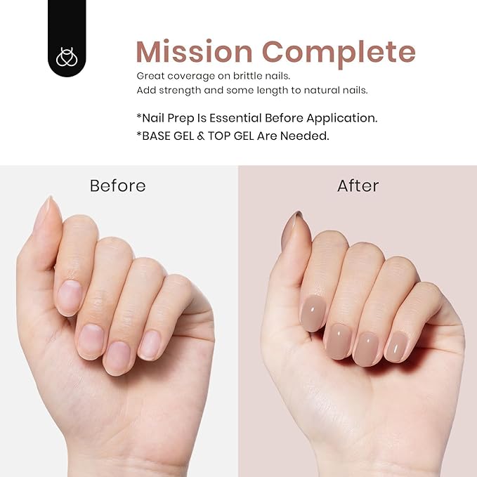 Beetles Builder Gel for Nails, 7 in 1 Builder Fall Nails Gel Color Nude Brown for Nails Extension & Building Apex Strengthen Thin Nails DIY Salon at Home Nail Art UV & LED Lamp Needed Gift for Women
