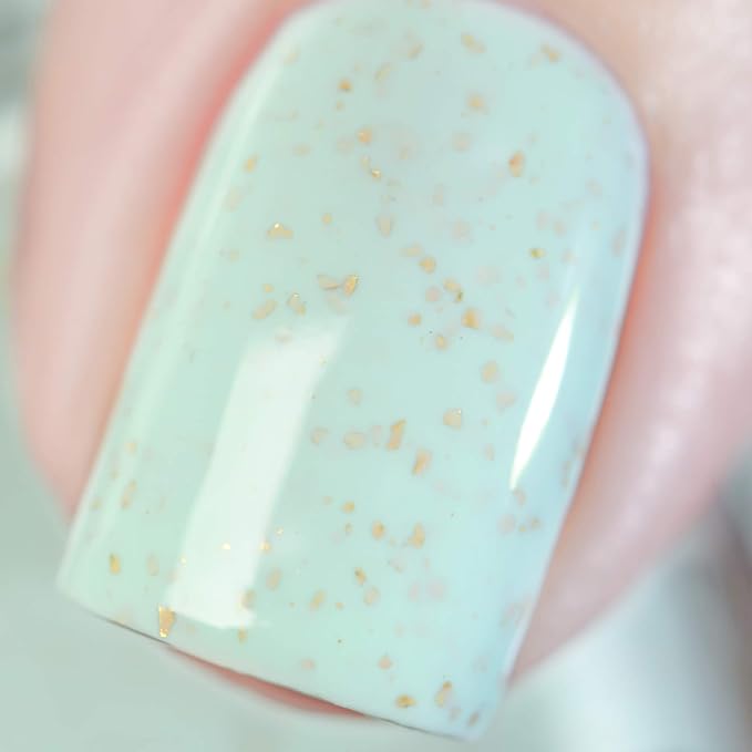 ILNP Tea Cup - Antique Pastel Mint Speckled Nail Polish