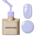 MAYCHAO 15ML Light Purple Gel Nail Polish 1Pc Lilac Purple Gel Polish Soak Off UV LED Nail Polish Nail Art Starter Manicure Salon DIY at Home, 0.5 OZ