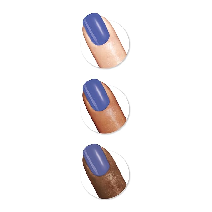 Sally Hansen Miracle Gel Beetlejuice Salon Quality Nail Polish | Gel-Like Formula, Two-Step System, No UV Light Needed, Long Lasting | Opaque, Glossy | 933 Weirder & Weirder | Violet Blue Nail Polish