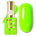 Beetles Neon Green Gel Nail Polish - NeonTide 15ML/0.51Fl Oz, Hema Free Neon Gel Nail Polish, Same Color Same Bottle, Soak Off UV LED Lamp Spring Summer Nails Art, Manicure Salon DIY Neon Nails