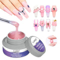 AIJIMEI Hard Gel for Nails Pink Color 30g Builder Gel for Nails Manicure Nail Professional Nail Design Flase Nail Extension