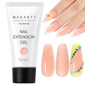 Makartt Hema-Free Poly Nail Gel Spring 50ML Nude Extension Builder, Trending Stylish Elegant Colors for All Season, 3D Molding Hard Gel Manicure - French Press