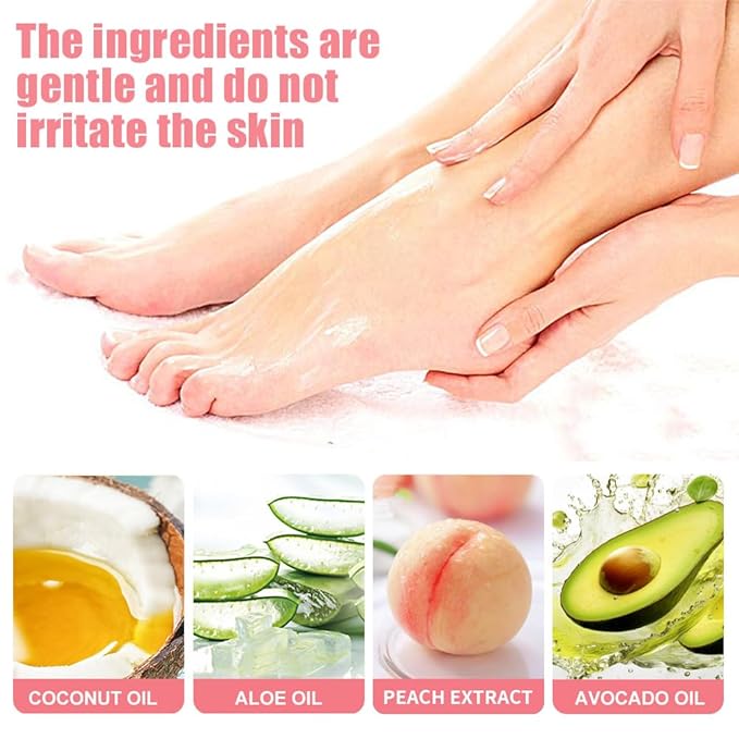 60% Urea Cream plus 2% Salicylic Acid - 1.41 oz Urea Foot Hand Cream Stick for Removing and Smoothing Cracked Hands Elbows Feet Knees, Moisturizes and Hydrates the Dry Skin, Peach Scent