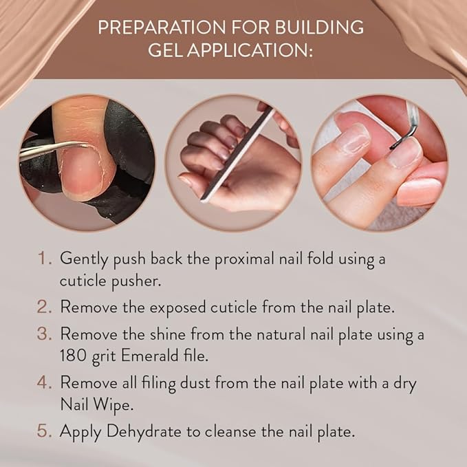IBD Building Gel, Hard Gel Nail Extension, Barely Nude, Soak-Off, Nail Builder Strengthener, 0.5 fl oz