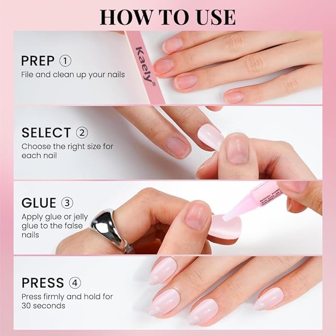Cat Eye Ombre Pink Press On Nails Short Almond 30 Pcs, Designer Reusable Acrylic Fake Nails with Glue, Glossy Soft Gel Nails Wedding and Party, Stick On Glue On Nails, Nails fro Women Gift