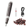 VEVOR Electric Cordless Nail Drill, 30,000RPM Variable-Speed Rechargeable Nail E File Machine, Nail Surface Smooth, Portable Manicure Pedicure Polisher with 50PCS Sanding Bands for Dead Skin Removal