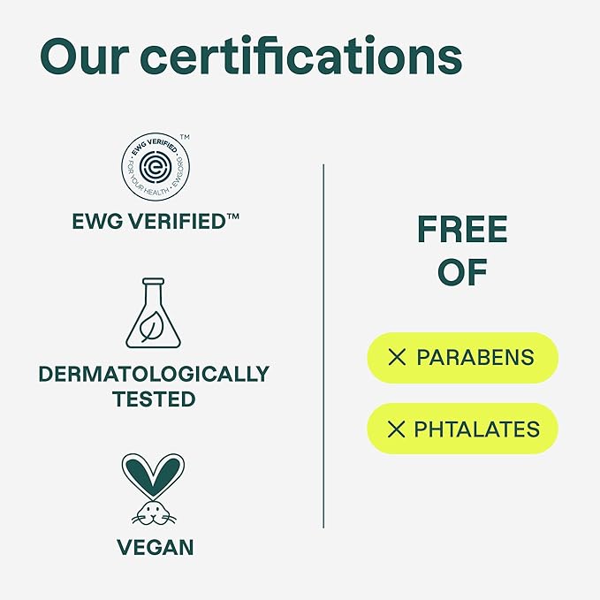 ATTITUDE Hand Cream, EWG Verified, Plant and Mineral-Based, Vegan Personal Care Products, Pear & Amber, 2.5 Fl Oz (Pack of 6)