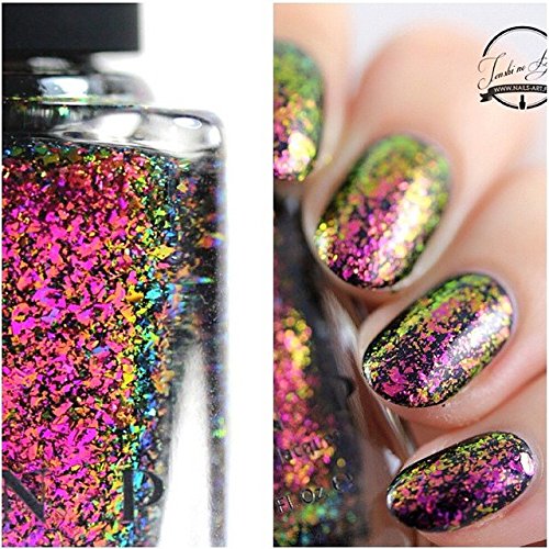 ILNP Electric Carnival - Red, Pink, Gold, Green Ultra Chrome Color Shifting Flakie Nail Polish