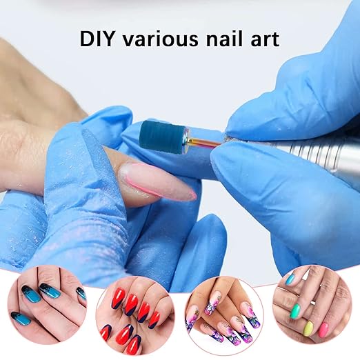 Sanding Bands for Nail Drill,300Pcs Nail Sanding Bands 80#100#120#150#180#240#Different Grit with 3/32Inch Mandrel Nail Drill Bits
