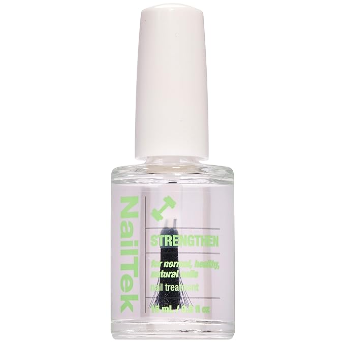 Nail Tek Nail Strengthener Formula 1 – Strengthening Nail-Polish Treatment for Normal & Healthy Natural Nails Growth, 0.5 fl oz