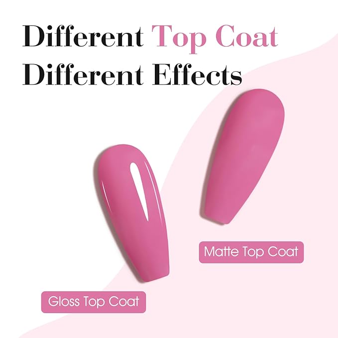 CANNI Red Pink Gel Nail Polish, 1Pcs Red Gel Polish Baby Pink Color Nail Polish High Gloss Soak Off U V Nail Manicure Salon DIY