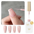 GAOY Baby Pink Swirl Gel Nail Polish Art Liner, 12ml Light Pastel Pink Color Nail Paint Design with Thin Brush, UV Light Cure for DIY French Manicure at Home