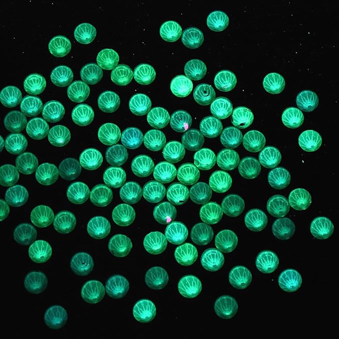Blinginbox Flatback Rhinestones Round Gems, 1440pcs Luminous Series Glass Stones Neon Gems Non Hotfix Crystal Rhinestones for Nail Charms Crafts Clothes Tumblers,Lime Neon Opal,SS20.