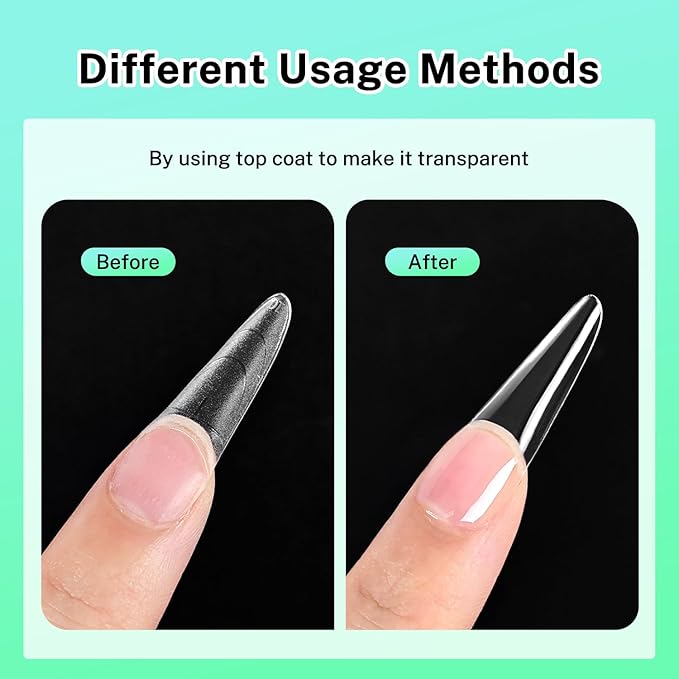 JODSONE Medium Oval Fake Press on Nails Pre-shape Round Gel for Half Cover Acrylic Round Oval Extension Nail Tips for DIY at Home 12 Sizes 360Pcs