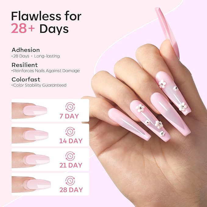 Modelones Acrylic Powder, 4.23oz Upgraded Medium Pink Nail Acrylic Powder for Nail Art 3D Carving French Nails Extensions, Non-Yellowing, Gifts for Women