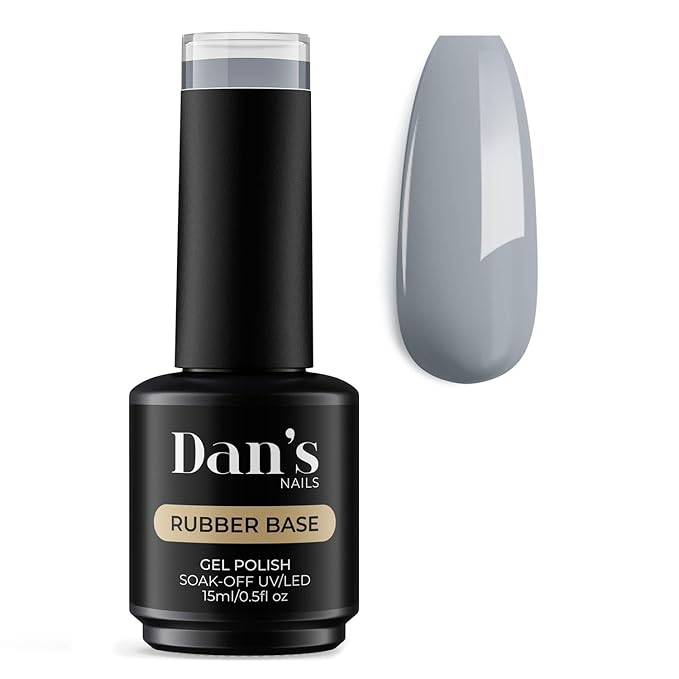 Dan's Nails Rubber Base Gel Polish Coat (Lava Smoke)