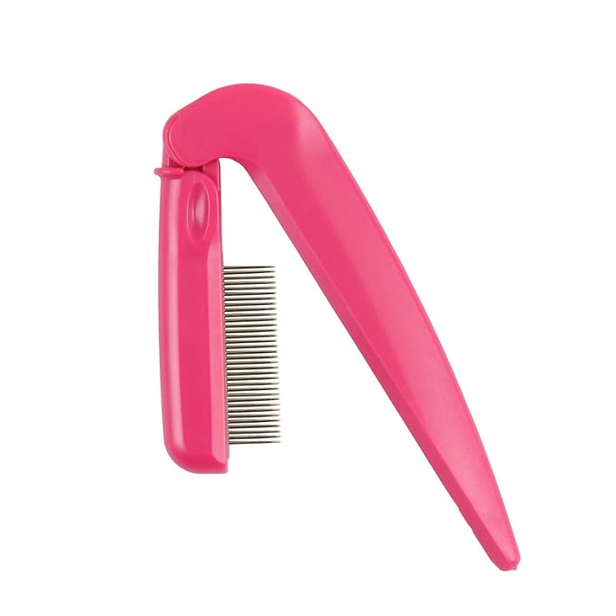 Seki Edge Folding Lash Pin Comb - (SS-603) Eyelash Comb With Stainless Steel Metal Teeth - Eye lash Separator & Removes Excess Mascara - Made in Japan