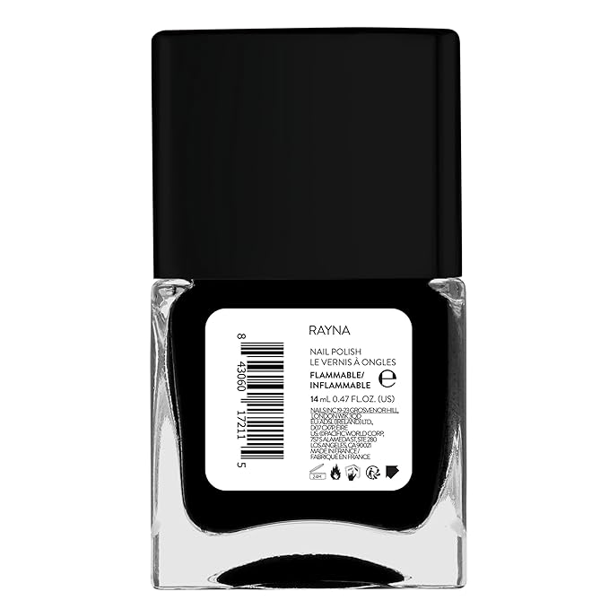 Nails Inc It's Topless Gel-Like Nail Polish, 4-in-1 Base Coat, Treatment, Color & Top Coat, Long Lasting, Strong, Chip Free Nails, Glossy Salon Quality Manicure, Air Dry, Rayna, 0.47 Fl Oz