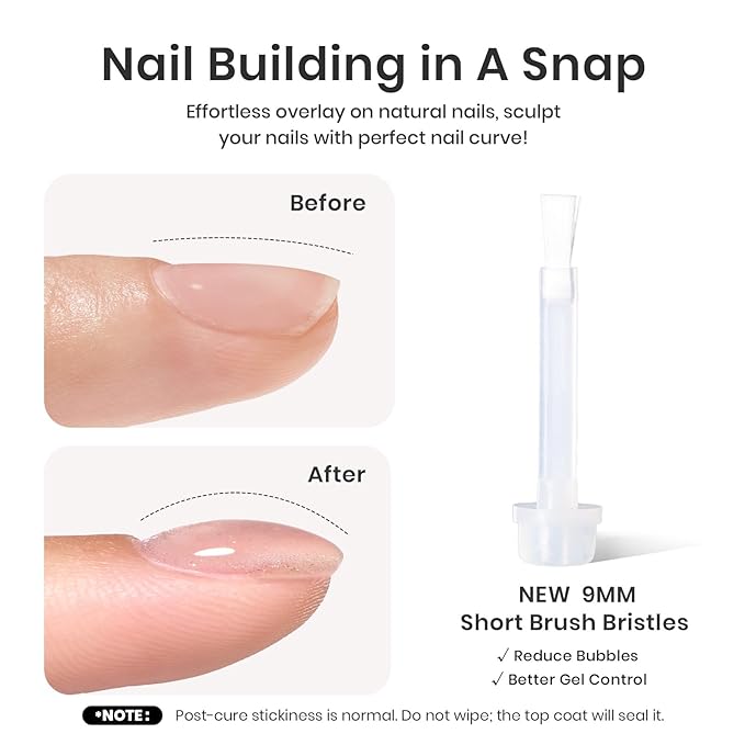 Beetles Builder Gel Kit-Star Cascade 4 Colors 7 in 1 Nail Thickening Strengthening Building Apex with Liner Nail Brush for Beginner DIY Salon at Home,Cat Eye Builder Nail Gel,UV & LED Lamp Needed