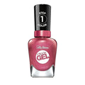 Sally Hansen Miracle Gel Salon Quality Nail Polish | Gel-Like Formula, Two-Step System, No UV Light Needed, Long Lasting | Opaque, Shimmer | 242 Saturn It Up! | Muave Pink Nail Color