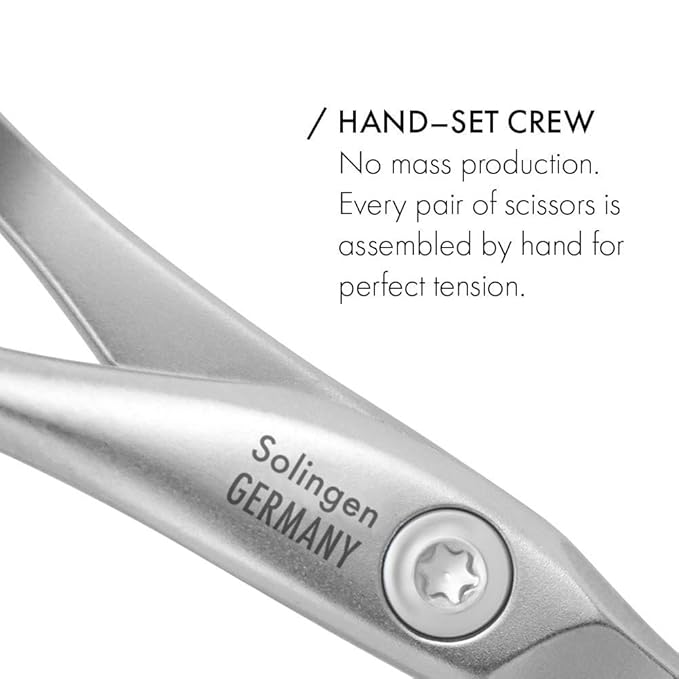 GERMANIKURE 4pc Mini Professional Manicure Set in Black Suede Case - FINOX Stainless Steel Tools Made in Solingen Germany, Glass Nail Care Supplies Made in Czech Republic