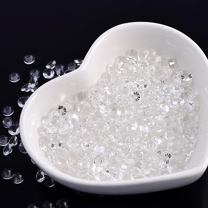 Blinginbox 1440 Pieces SS20/4.6-4.8mm Clear Crystal Flat Back Brilliant Round Rhinestones Glass Stones Glitter Gems Transparent Crystals Diamond (Clear).