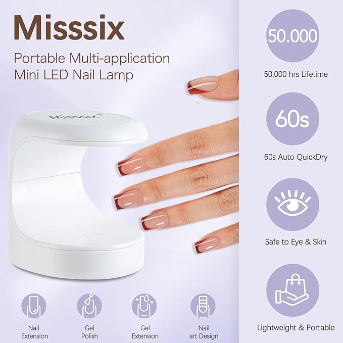 Misssix French Tip Press On Nails, 160Pcs French Gel Nail Tips Short Square, Soft Gel Fake Nails, X-BASIC Tips Starter Kit for Nail Art DIY 16 Sizes