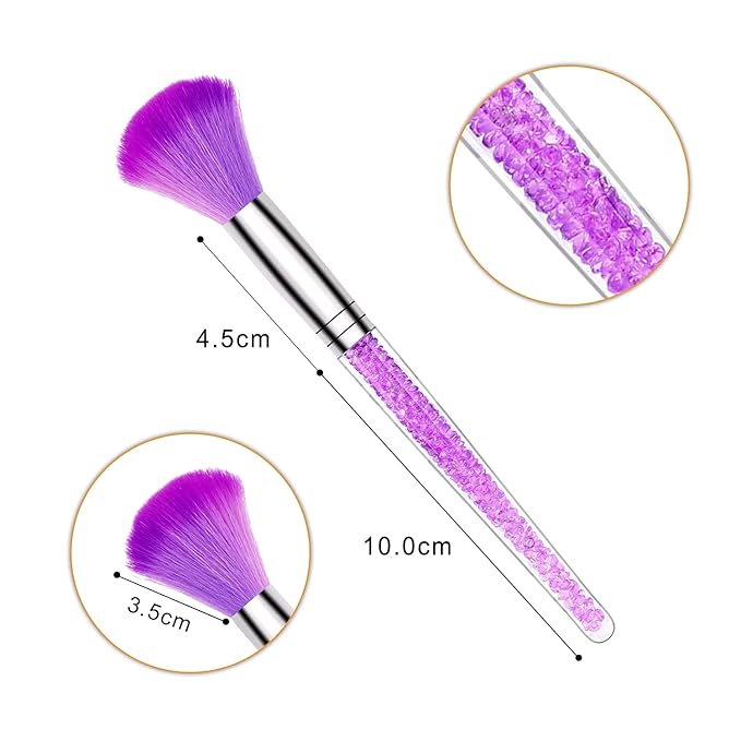 AROIC 28 Pcs Acrylic Nail Brush Set Including 7 Pcs UV Gel Nail Art Brushes, 6 Pcs 3D Nail Extension Brush, 5Pcs Double Ended Dotting Nail Pen For Nail Art DIY With White Box, colorful