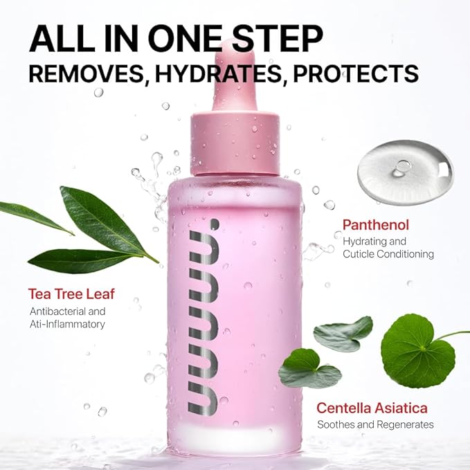 UUUUU Gel Nail Strip and Press Ons Remover | Magical Nail Serum Remover for Semi-Cured Gel Strips | Gel Remover for Nails | Non-Toxic, Odorless, Gentle & Nourishing Formula | Vegan & Cuticle-Safe