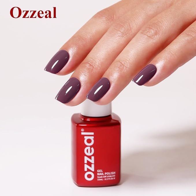 Gel Polish, 0.5 Fl Oz Burgundy Cherry Red Gel Nail Polish Autumn Winter Soak Off LED UV Gel Nail Polish Art Starter Manicure Salon DIY Nail Gel Polish