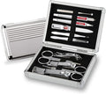 ROYAL Metal Nail Clipper Set Series (11 PCS White Aluminum CASE)