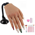 Nail Trainning Practice Hand with Clamp, Acrylic Nail Technician Manicure Supply, False Fake Hands for Nail Manicure, Best Manicure DIY Print Practice Tool