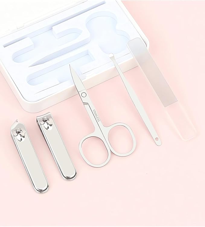 Manicure Set Personal Care Nail Clipper Kit Professional Manicure Pedicure Set Mens Accessories Personal Care Set Nail Grooming Kit Gift Idea Present for Men Women