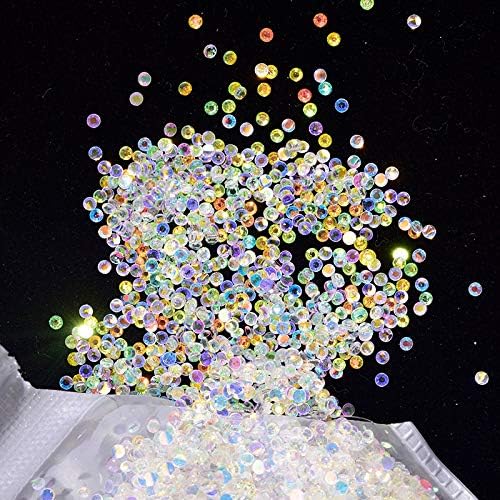 RD-63535 Decor Rhinestone 1000pcs Micro Zircon Strass for Nails Rhinestones Crystal ABColorful Rhinestones for Nail Art Decoration Accessories 2mm 3mm 4mm - (Type: 2mm)