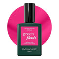 Manucurist Green Flash Gel Polish - Pétula (Deep Pink) - UV & LED Gel Nail Polish - 12-Free, Bio-Sourced (84%) - Professional Manicure - 15 ml