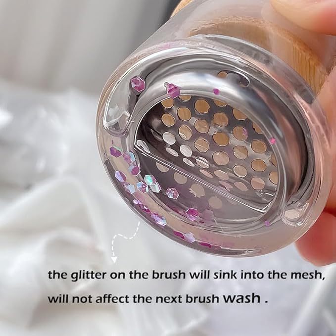 Nail Brushes Washing Cup Dappen Dish for Acrylic Nails Nail Brush Cleaner Layered Nail Art Brush Wash Cup with Lid