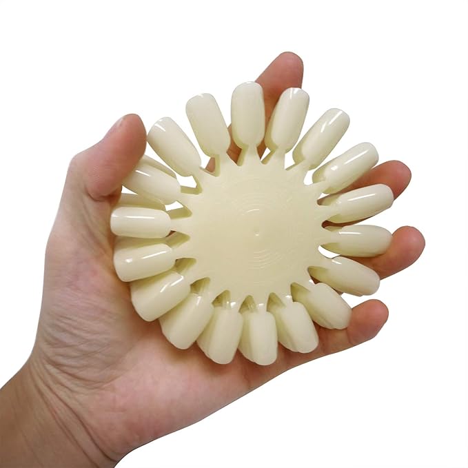 Honbay 20PCS Plastic 18 Tips False Nail Swatches Wheels Nail Art Color Polish Display Wheel for Manicure
