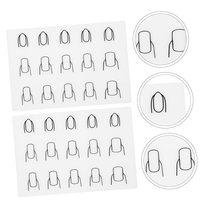 Beaupretty 2pcs Nail Coloring Pad Nail Paste Tool Nail Salon Supply Colorized Silicone Pad Nail Coloring Mat Manicure Cushions Washable Manicure Mat Manicure Coloring Mat Manicure Mats