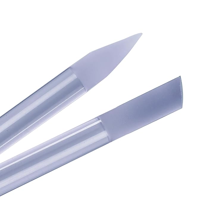 BONA FIDE BEAUTY Glass Cuticle Pusher, 1-Pieces Blue Gentle Czech Manicure Stick for Remover, Long-Lasting and Double-Sided Reusable Glass Stick