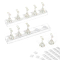 BQAN 2 Set Nail Holder for Painting, Stand for Press On / Display With 96 Pcs Reusable Putty (Clear)