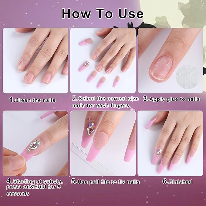 24Pcs Halloween Pink Press on Nails Short Square Fake Nails with Cute Ghost Pumpkin Spider Web Design Red Glitter False Nails Full Cover Artificial Glue on Nails Halloween Stick on Nail for Women DIY