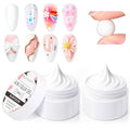 Makartt 3D Gel Nail Art: 4-in-1 Solid Builder Nail Gel White Non-sticky Hands for Extension, 15ML UV Glue for Acrylic Tips, 3D Nails Gels Sculpture Gels for Nails Art Salon Home DIY 2PCS 15ml