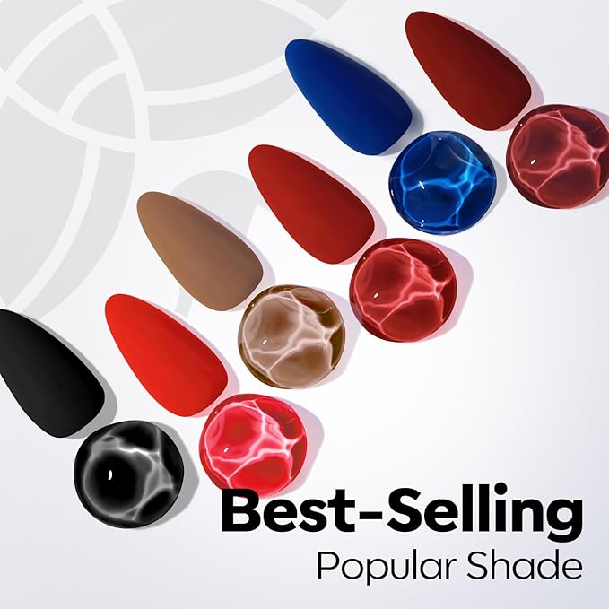 modelones Black Gel Polish Black Gel Nail Polish Soak Off Pastel U V Color Base Gel Nail Polish High Glossy No Peel Thickening Nail Manicure 15 ML