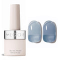 MEGIOR Jelly Blue Gel Nail Polish 0.5 Fl Oz Blue Transparent Colors Soak Off UV LED Lamp Light Cure Gel Polish Kit for Salon and Nail Art Starter Manicure DIY at Home
